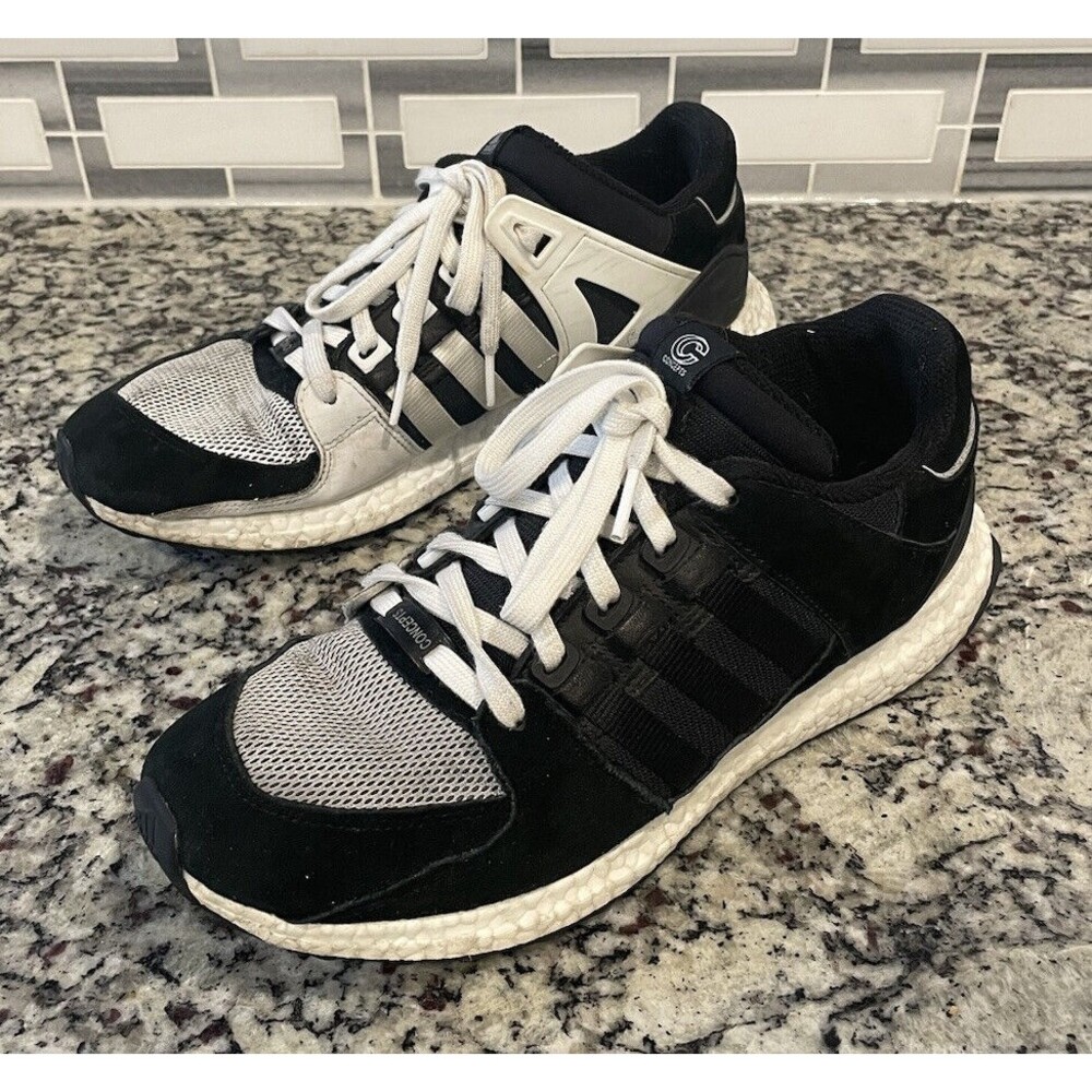 adidas Concepts Equipment EQT Support Sneakers Black White S80560 mens size 10
